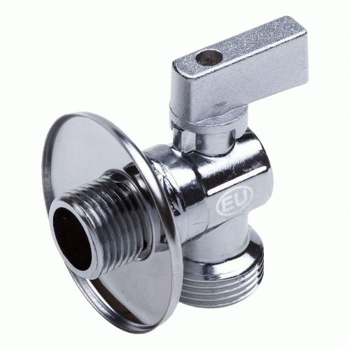 Кран шаровой угловой, 1/2"х1/2", НР-НР, для подключения сантехнических приборов Kromwell