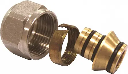 Соединитель обжимной коллекторный евроконус, для металлополимерной трубы, ф16х2-3/4" Kromwell