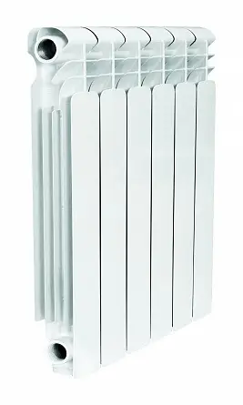 Радиатор биметалл Kromwell G Neo.BM K 500 6 секций, подкл боковое, RAL 9016 глянцевый