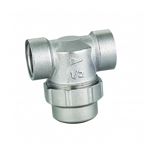 Фильтр Т-образный 1/2", ВР-ВР, сетчатый 300 мкр, Kromwell