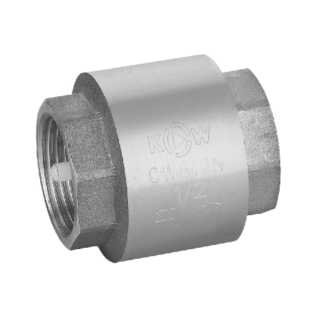 Клапан обратный с латунным золотником, 1/2", никелированный Kromwell