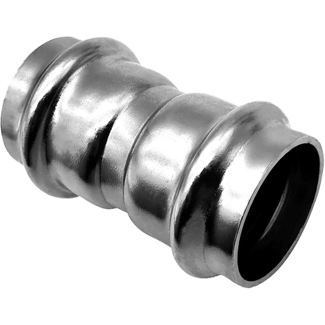 Пресс-муфта из нержавеющей стали, равнопроходная, 18х18 Kromwell