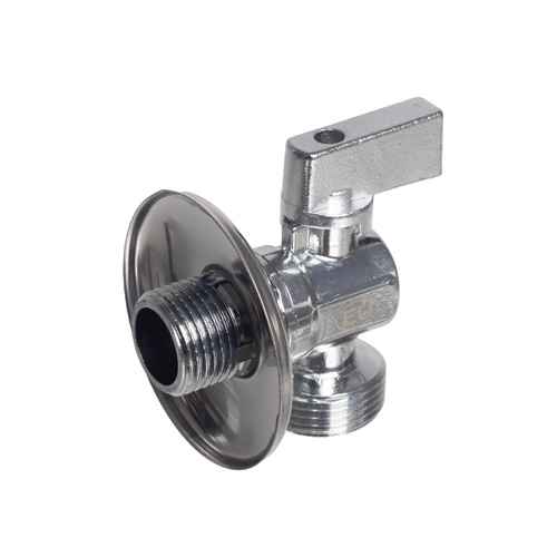 Кран шаровой угловой, 1/2"х3/4", НР-НР, для подключения сантехнических приборов Kromwell