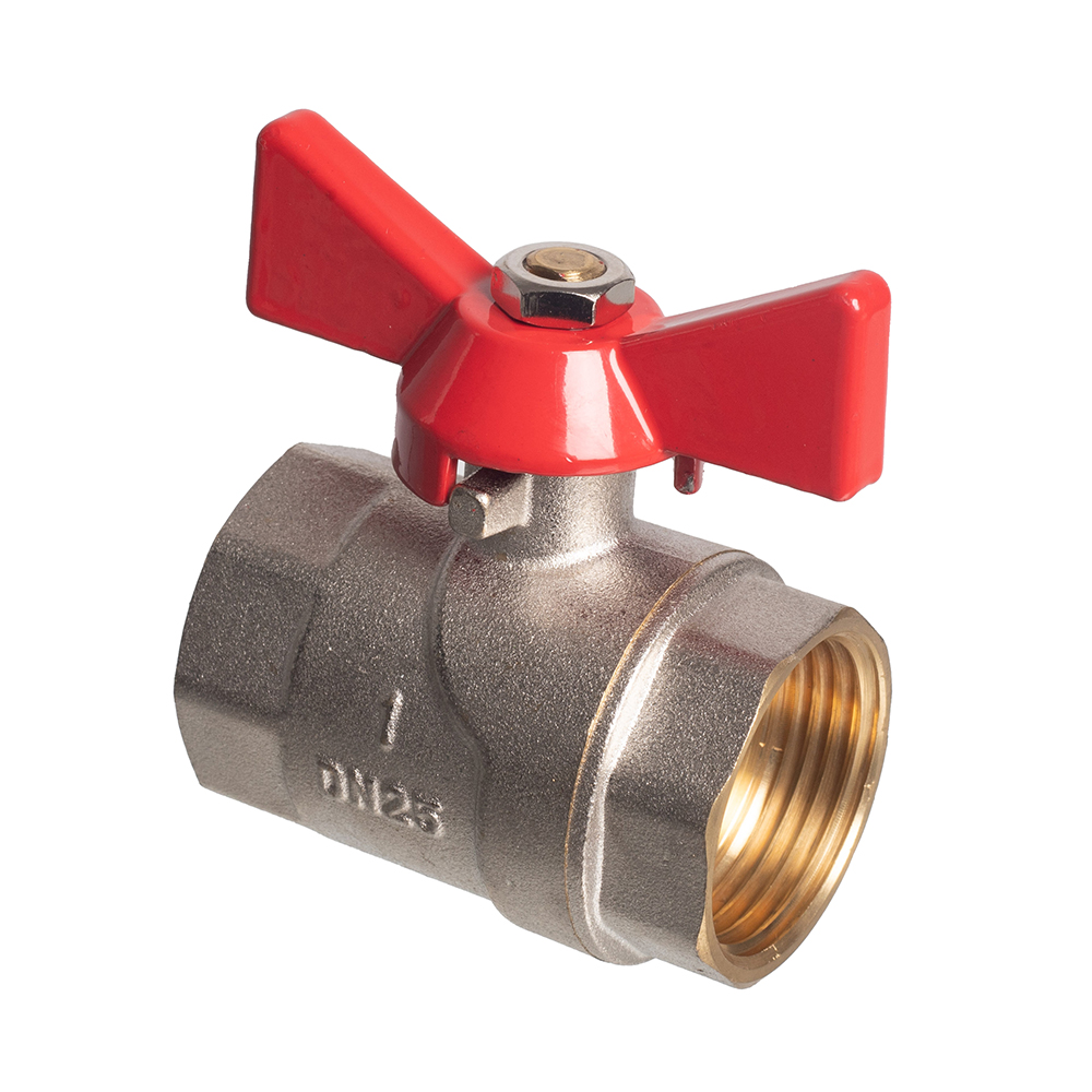 Кран шаровой (ручка-бабочка) 1" внутренняя - внутренняя резьба