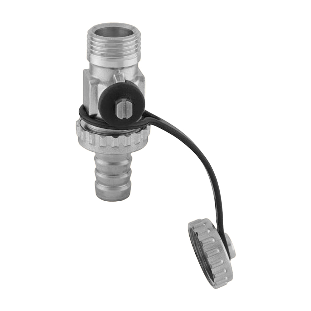 Кран шаровой дренажный с пробкой 1/2" наружная резьба