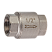 Клапан обратный с латунным золотником, 1/2", никелированный Kromwell