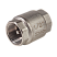 Клапан обратный с латунным золотником, 1/2", никелированный Kromwell